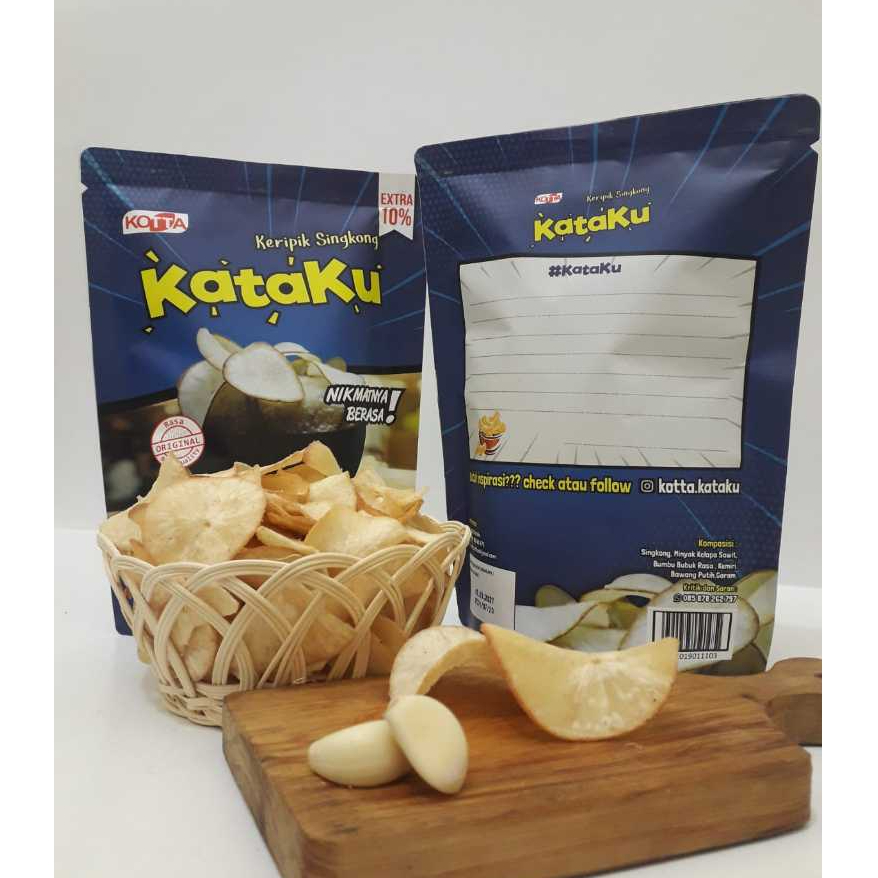 

Keripik Singkong 100gram | Snack Rasa Original Gurih Renyah | Cemilan Premium Enak Murah | Kataku Keripik Singkong Original