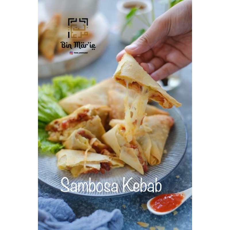 

frozen sambosa/samosa kebab mozarella isi 10/pack