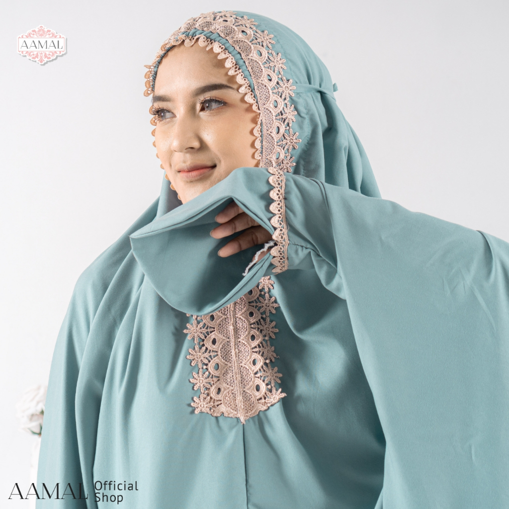 Mukena Terusan Dewasa Mewah Laysha Jumbo