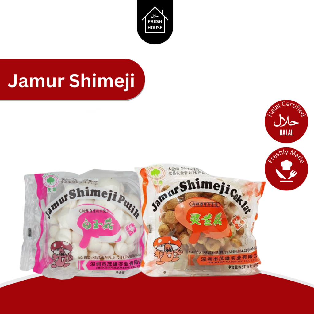 

JAMUR SHIMEJI PUTIH DAN COKLAT BERAT 150GRAM