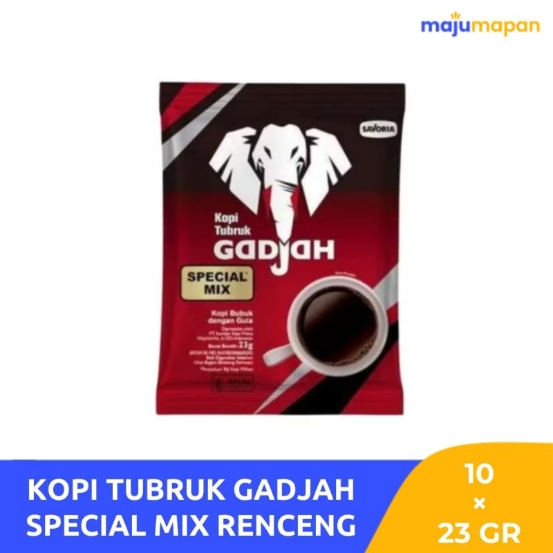 

Kopi Tubruk Gadjah Special Mix Renceng 10×23gr