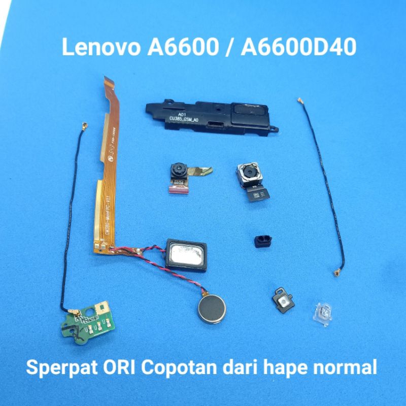Sperpat Lenovo A6600 / A6600d40 Original Copotan  Kamera depan  modul kamera belakang  Flexi penghub