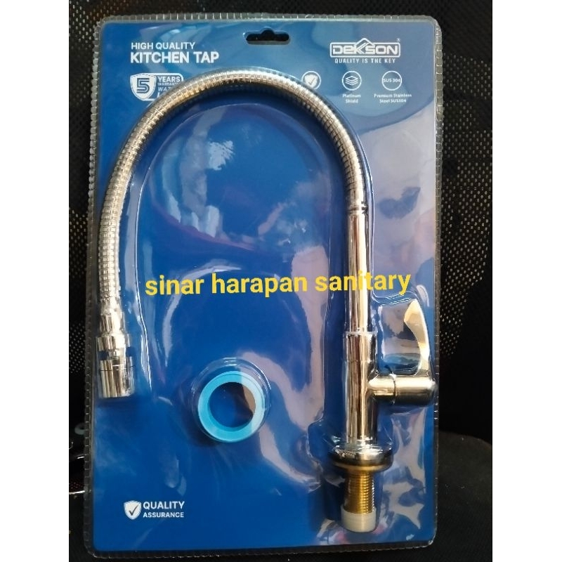 Kran fleksibel Kuningan anti karat DEKSON ORIGINAL / Kran Flexible meja stainless / Kran Flexible ki
