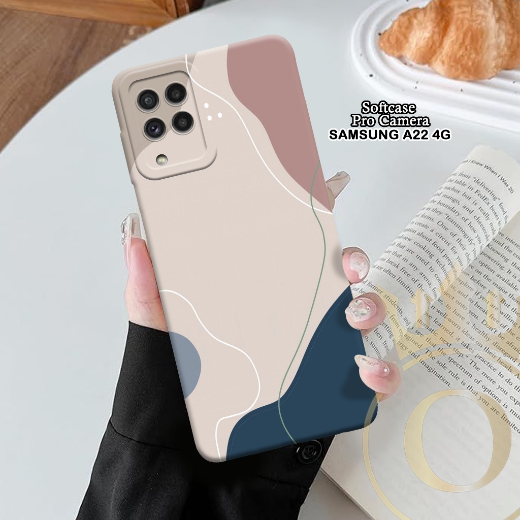 Softcase Samsung Galaxy A22 4G - ORORA - Casing Samsung Galaxy A22 4G - Motif case Abstrak - softcas