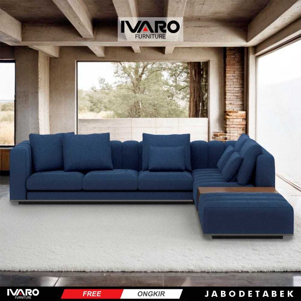 Sofa L /Sofa Sudut/Sofa L Minimalis/Kursi L /Sofa Tamu AVILE  Ivaro