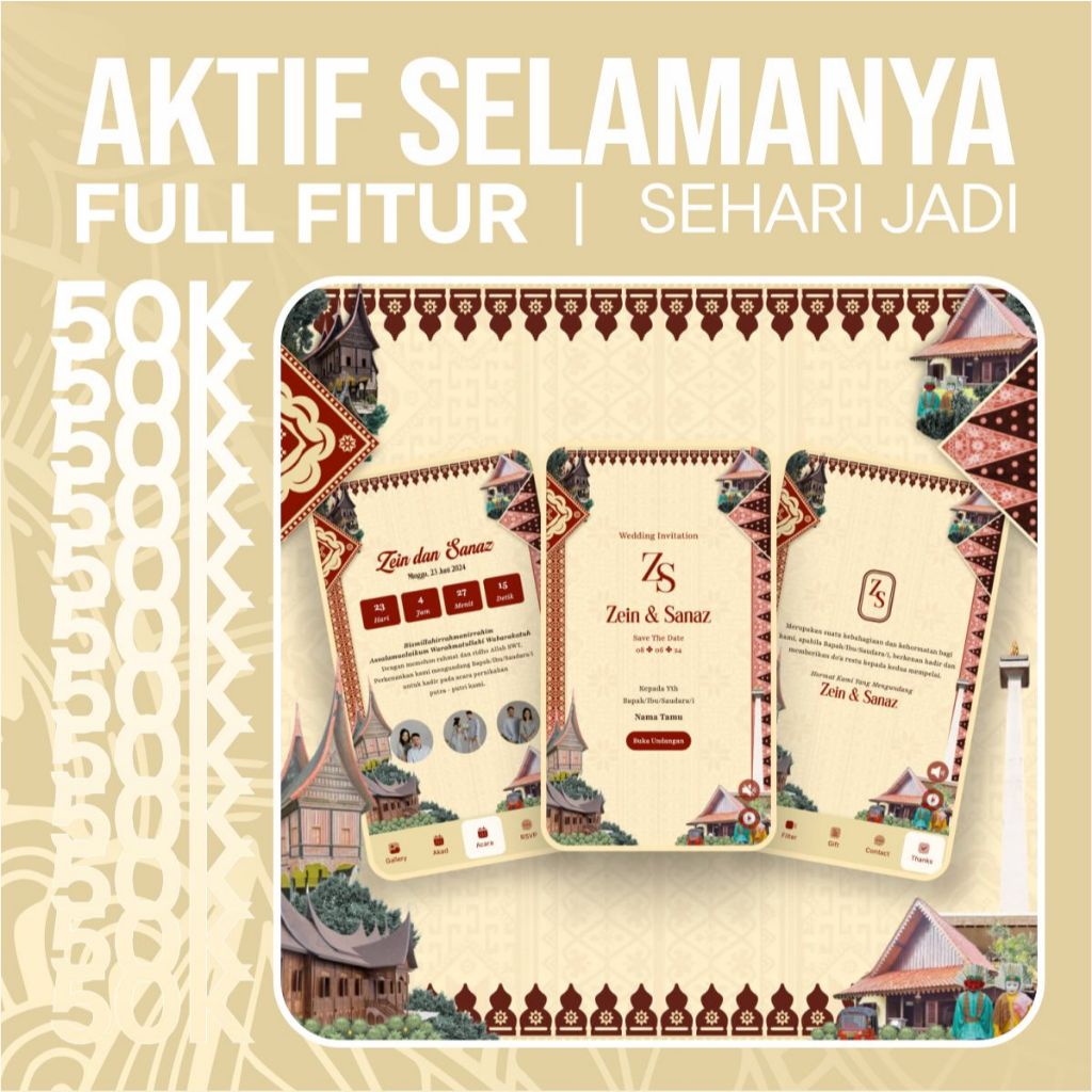 Undangan Adat Nusantara - Undangan Pernikahan Digital Website Berbagai Macam Adat