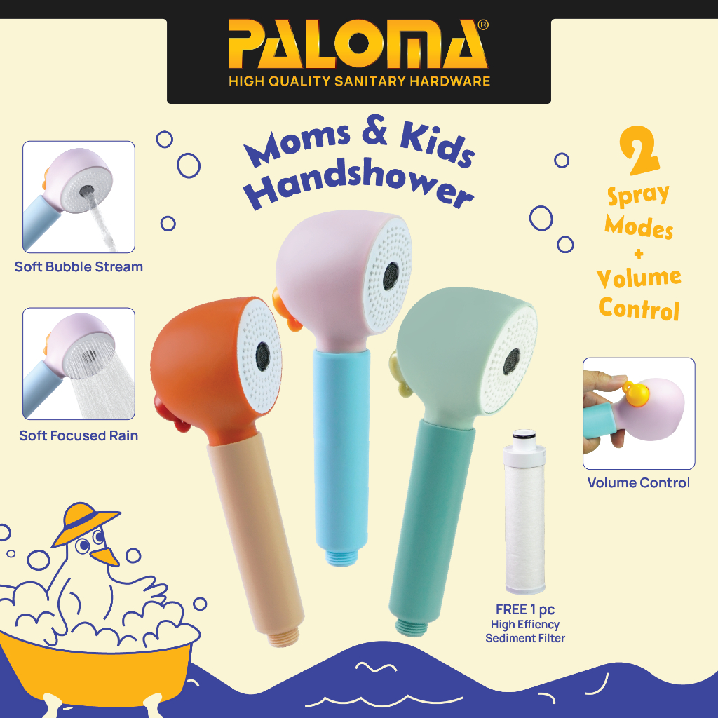 PALOMA Hand Shower Mandi Filter Handshower Moms Kids Babies Head Shower Kepala Shower Genggam Ibu An