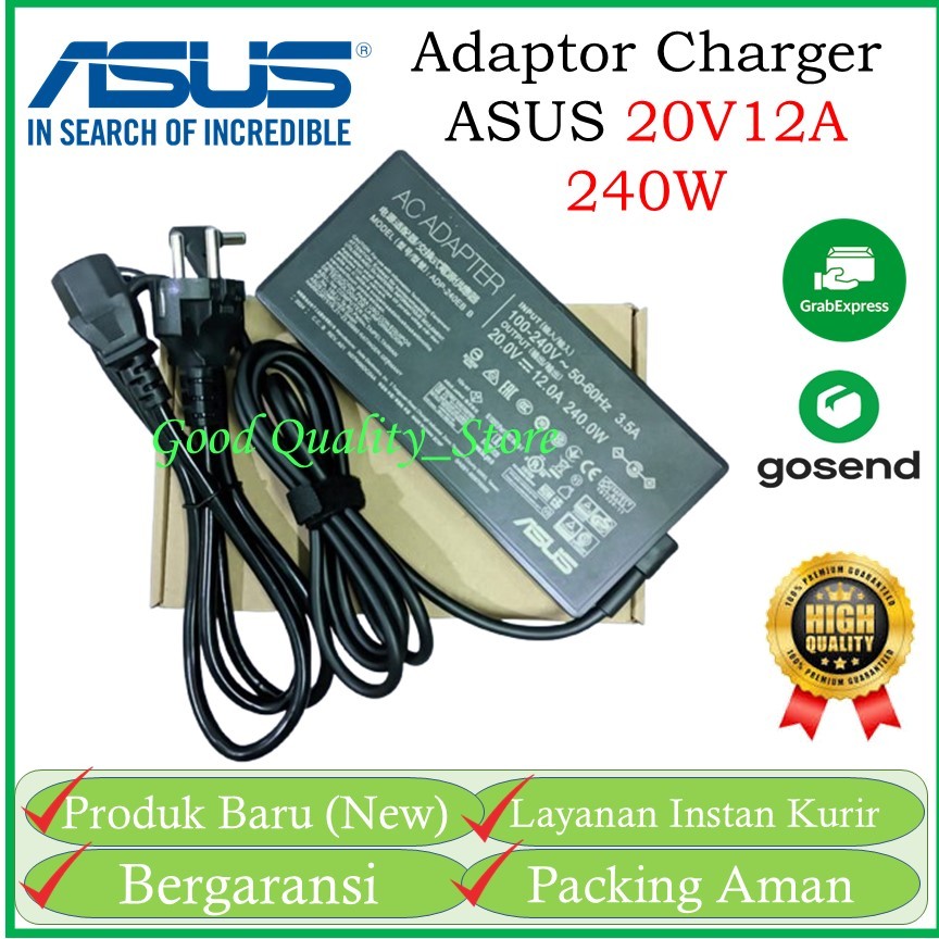 Adaptor Charger Asus ROG Strix 15 S15 S17 G513 G531 G513Q G513RC G531GT G733QSA G733QR 20V 12A 240W 