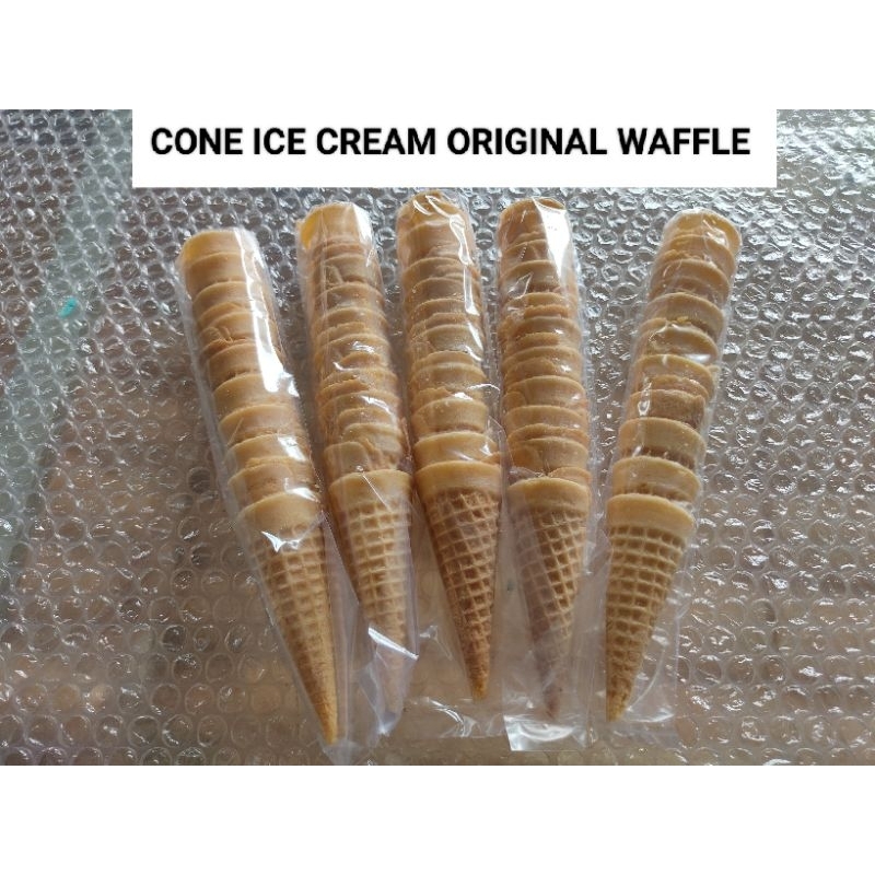 

5 PACK (50 PCS) CONE ICE CREAM WAFFLE ORIGINAL UKURAN MINI