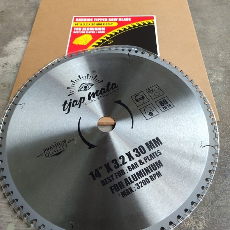 Gergaji potong Aluminium 14 inch x 80 100 120 Teeth Tjap Mata  14" x 120 T