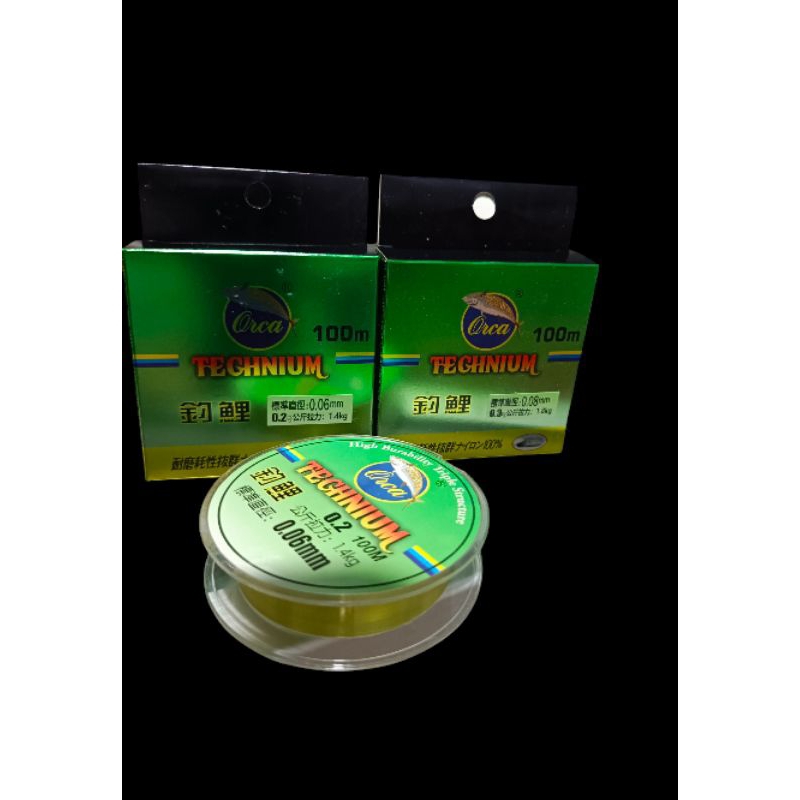senar pancing ORCA TEGHNIUM 0,06mm/0, 08mm