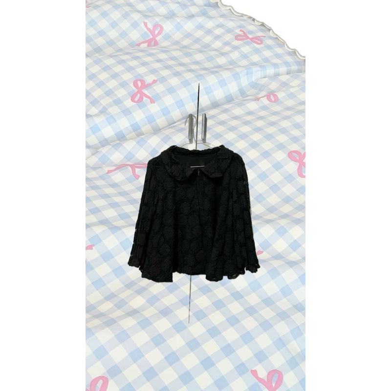 [ preloved ] - blouse korea hitam