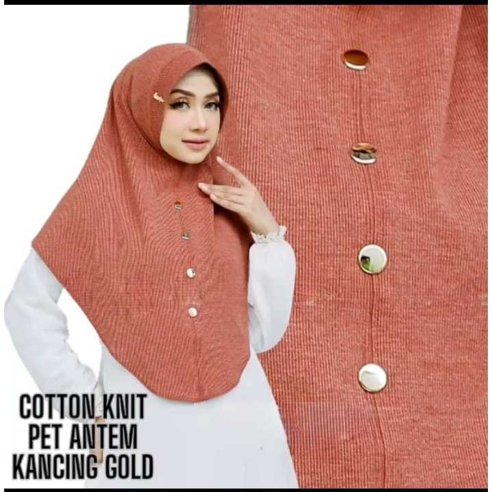 BERGO KNIT PED ANTEM KANCING/HIJAB BERGO KNIT PREMIUM/HIJAB BERGO PREMIUM