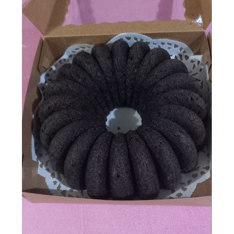 

Bolu kukus ketan hitam/Bolu pulut hitam 24cm