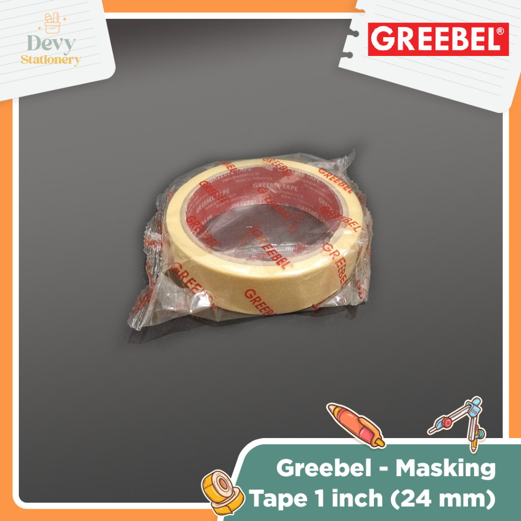 

GREEBEL Masking Tape Solasi Kertas Solatip Kertas