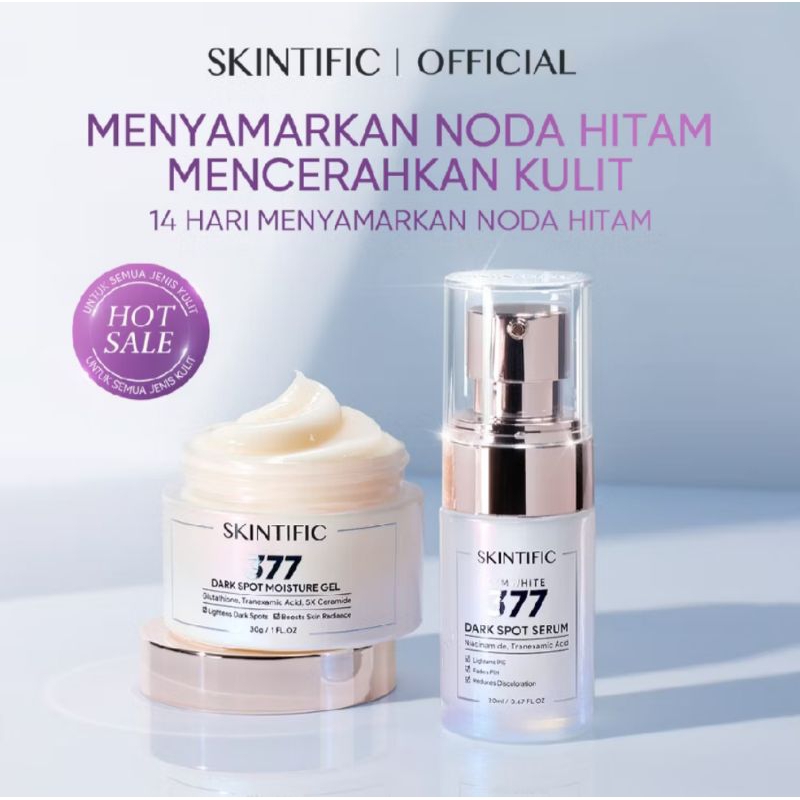 Skintific -2 pcs paket - skincare set | symwhite 377 dark spot moisture gel 30g +377 dark spot