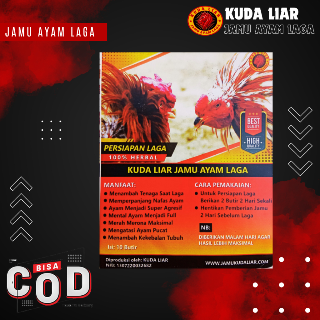 Obat Jamu Ayam Aduan Pukul Keras Biar Mental Full | KUDA LIAR JAMU AYAM LAGA