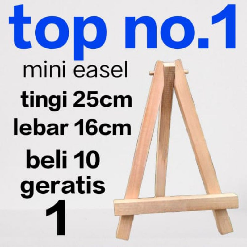 

mini Easel Tripod kayu