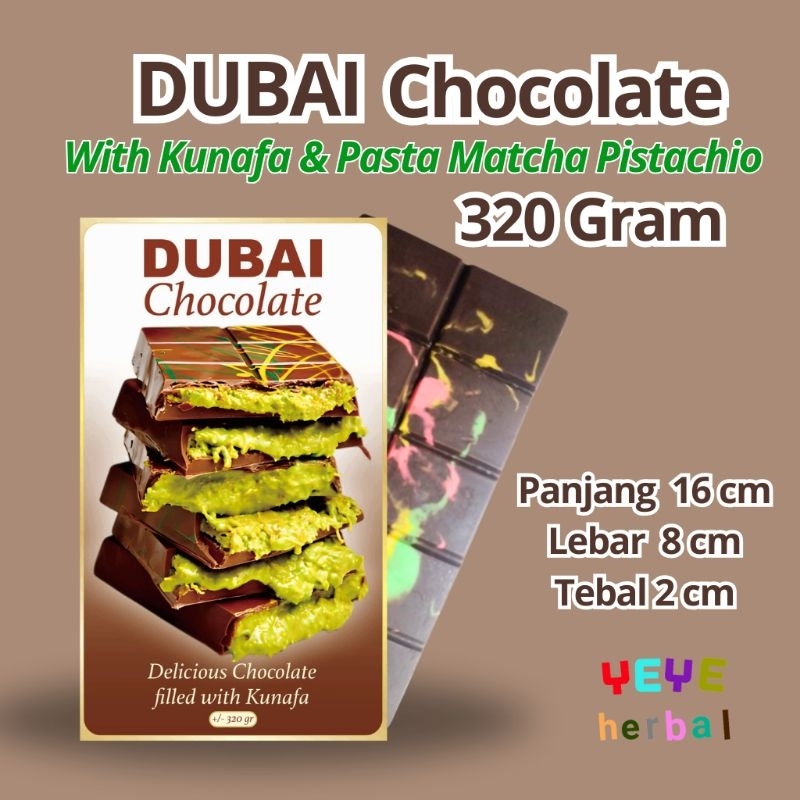 

Coklat Dubai With Kunafa Matcha Pistachio