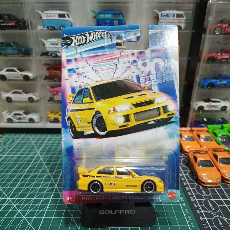 Hotwheels Lancer Evolution Kuning seri 90s
