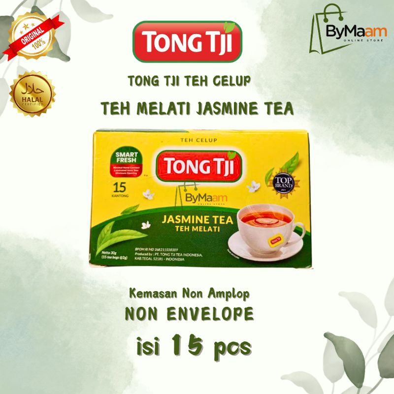 

Teh Celup TONG TJI Jasmine Tea Teh Melati isi 15 Kantong Non Envelope/Non Amplop