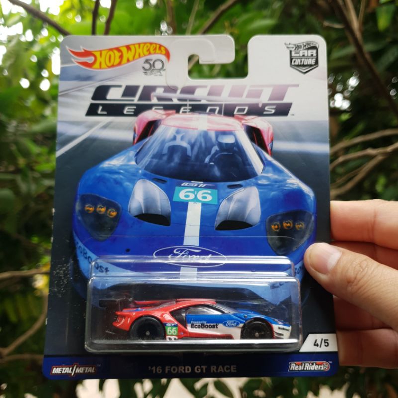 HOTWHEELS HOT WHEELS PREMIUM CIRCUIT LEGENDS '16 FORD GT RACE