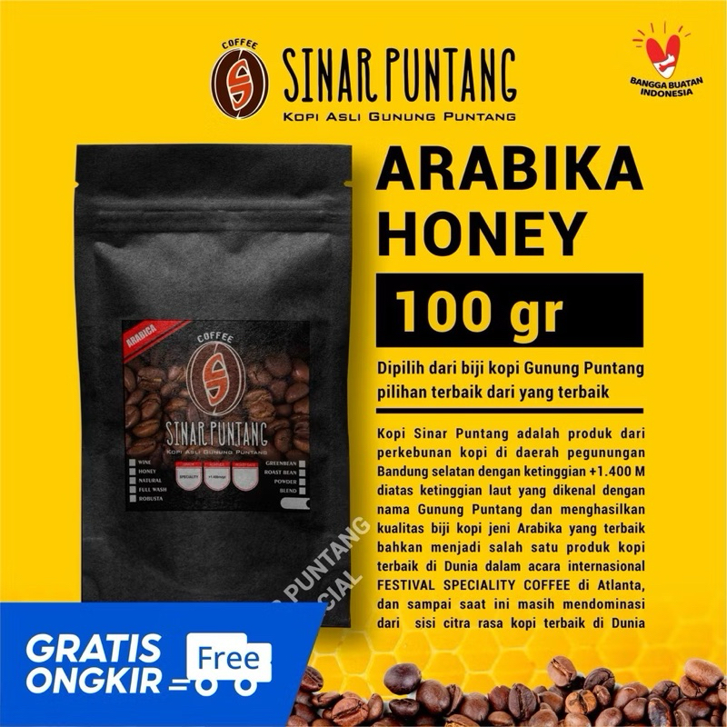 

KOPI ARABIKA PUNTANG (SINAR PUNTANG) ARABIKA HONEY (100 gr) | KOPI ARABIKA SPECIALTY
