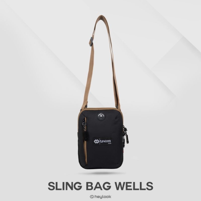 TAS SELEMPANG PRIA WELLS SLING BAG PRIA TAS SLEMPANG MINI COWOK KEREN DISTRO SLING BAG WELLS DISTRO