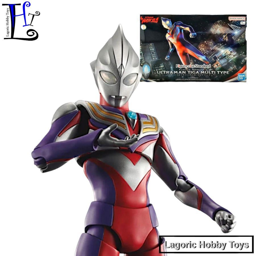 Figure Rise Ultraman Tiga Multi Bandai Mainan Figure Modelkit