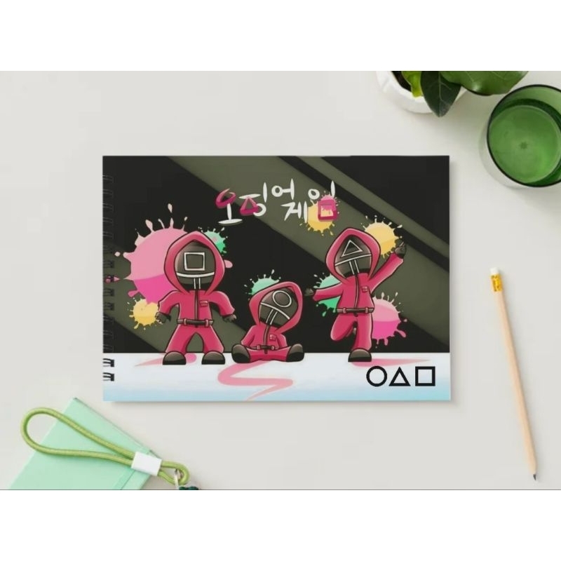 

Buku Gambar A4 Ring Buku Sketsa A4 Sketchbook - Squid Game Edition