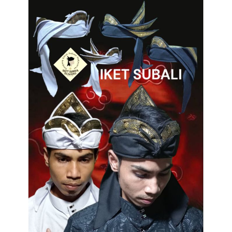 iket subali, Totopong, iket silat, Blangkon sunda jawa, udeng subali sunda bali