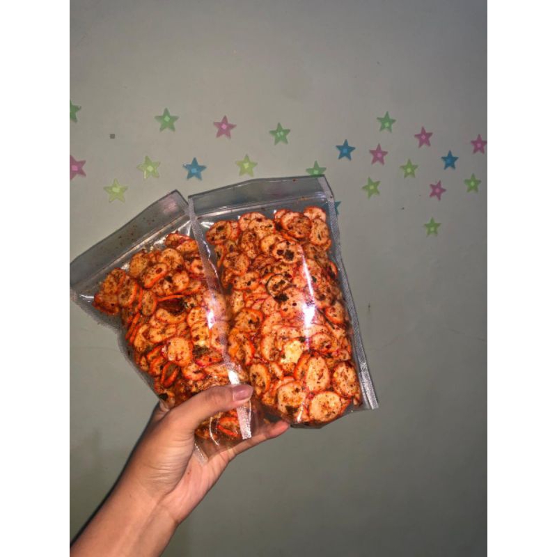 

kerupuk seblak daun jeruk