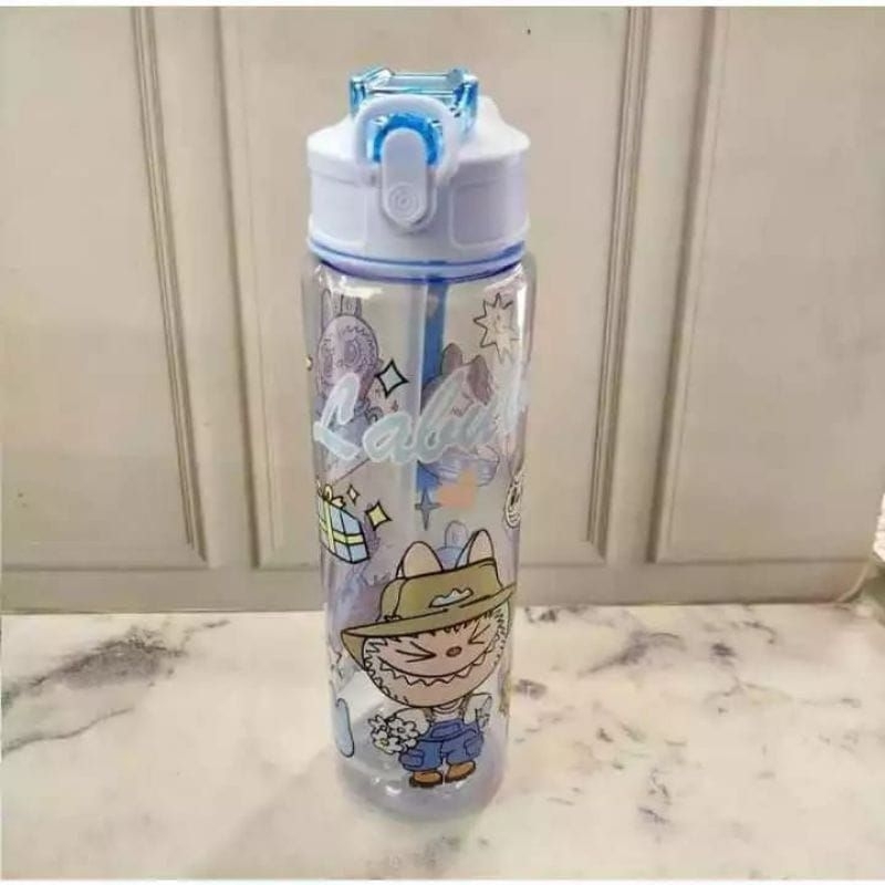 BOTOL MINUM ANAK MOTIF LABU LABU LUCU TALI PENDEK SEDOTAN DENGAN KODE 008