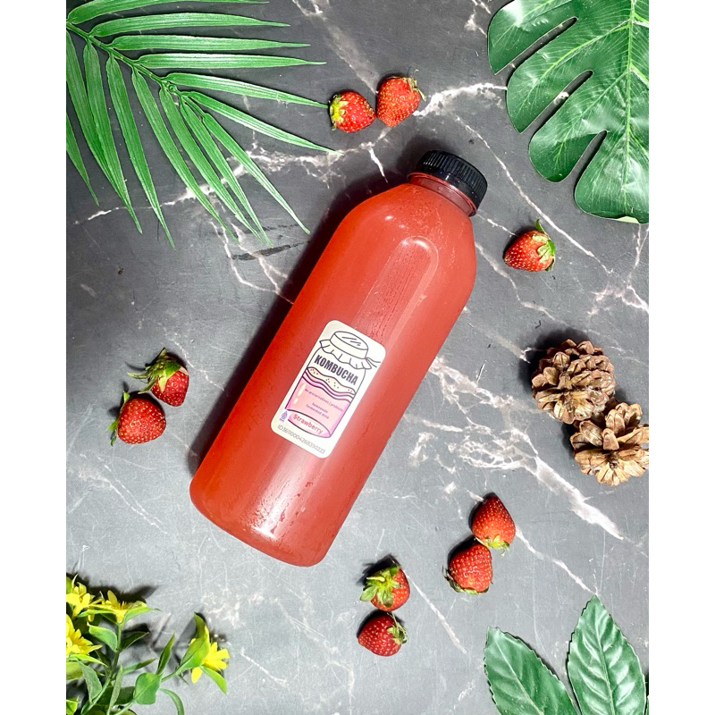 

kombucha strawberry 1 Liter