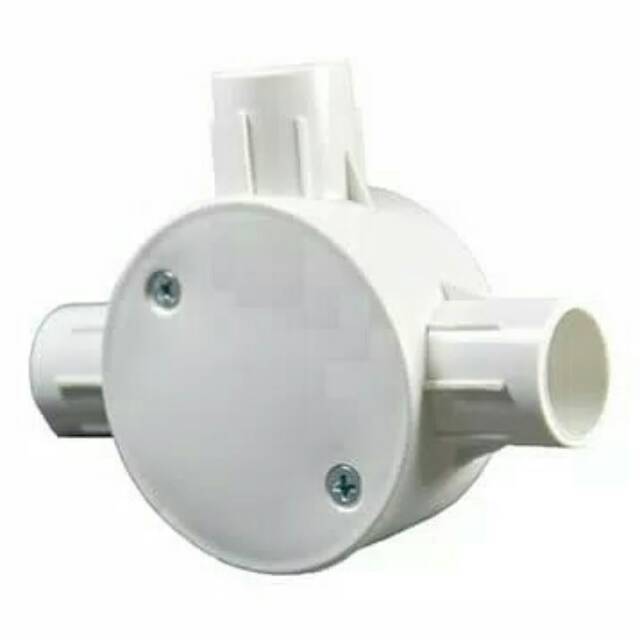 

T dus kecil 20mm Putih Cabang 3