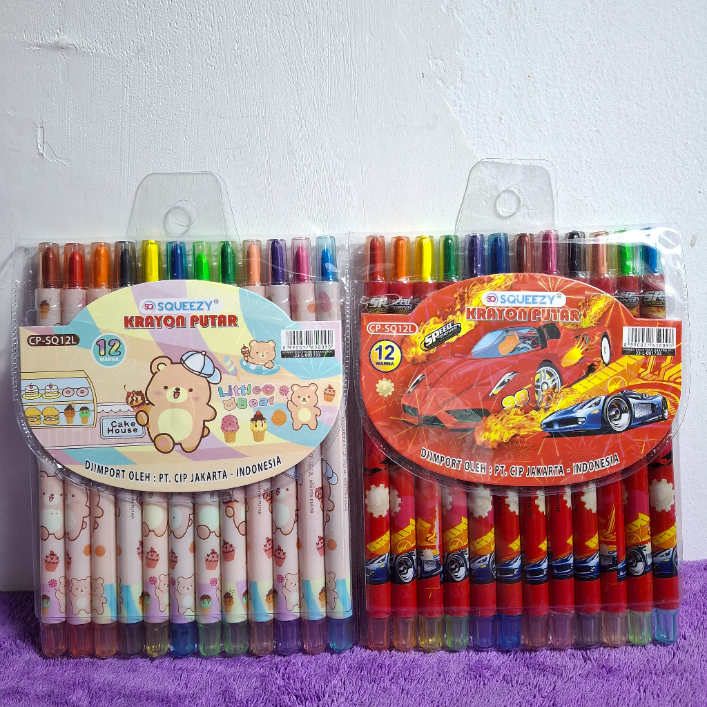 

Crayon 12 Warna PUTAR Panjang Fancy BTS Disni 17CM