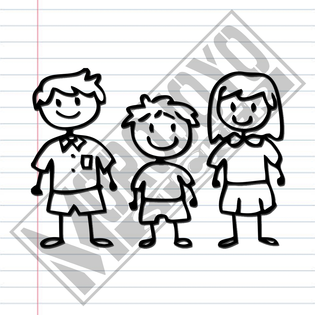 

STICKER STIKER CUSTOM HAPPY FAMILY - #39