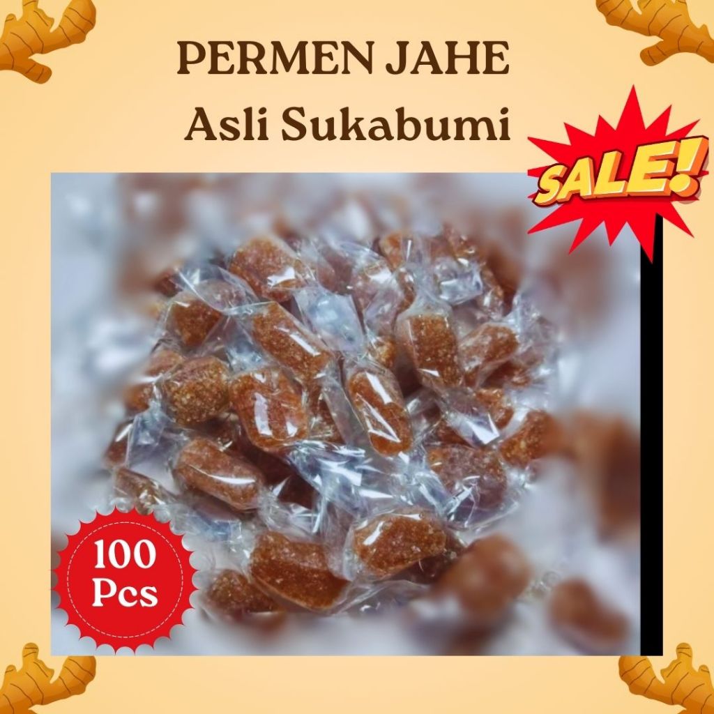 

Cemilan Permen Jahe Polos Original Kemasan 100 pcs