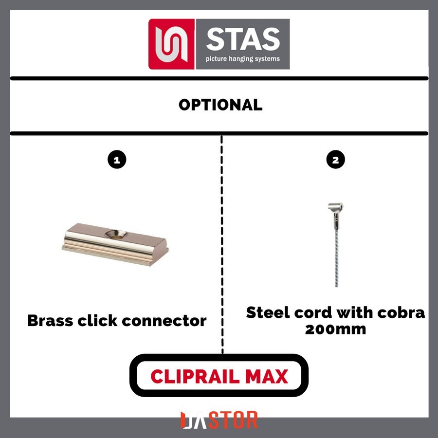 

TERBARU STAS PICTURE HANGING SYSTEM CLIPRAIL MAX PROMO READY STOK