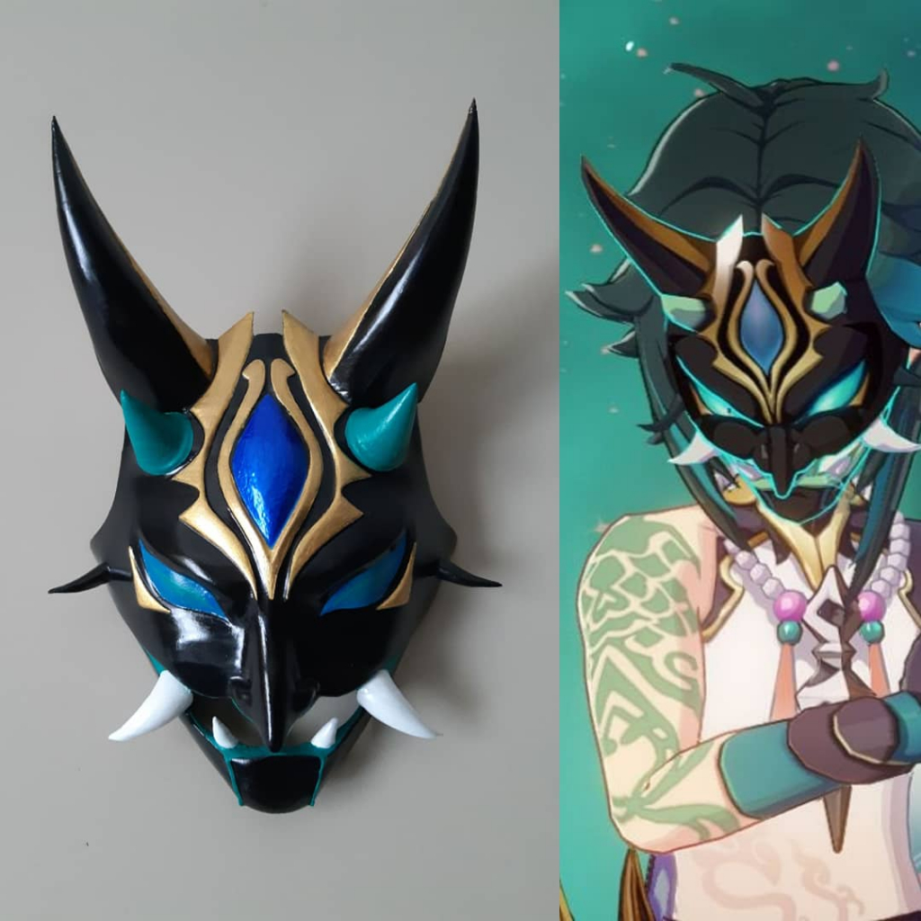Xiao Mask Genshin Impact Topeng Cosplay Xiao