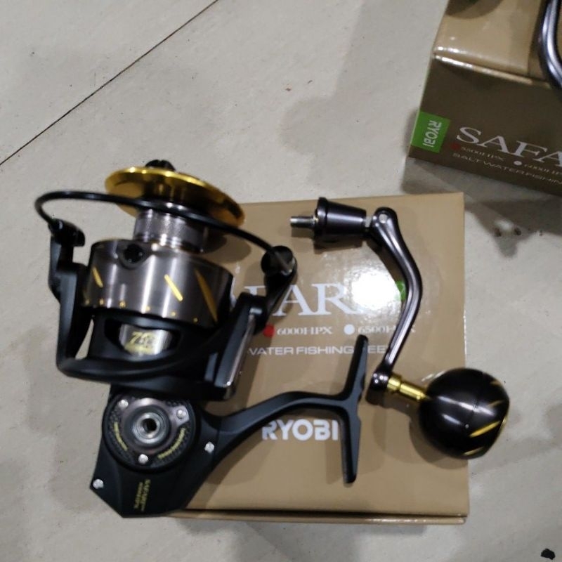 reel ryobi safari sw 5500 6000 6500 reel dus coklat