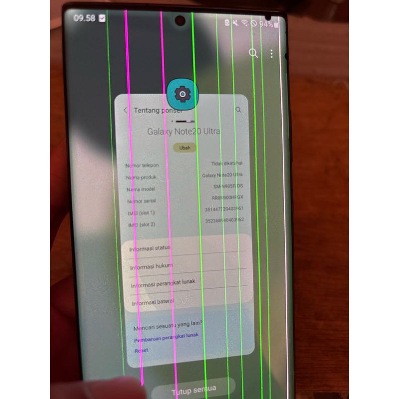 Mesin samsung note 20 ultra 8/256