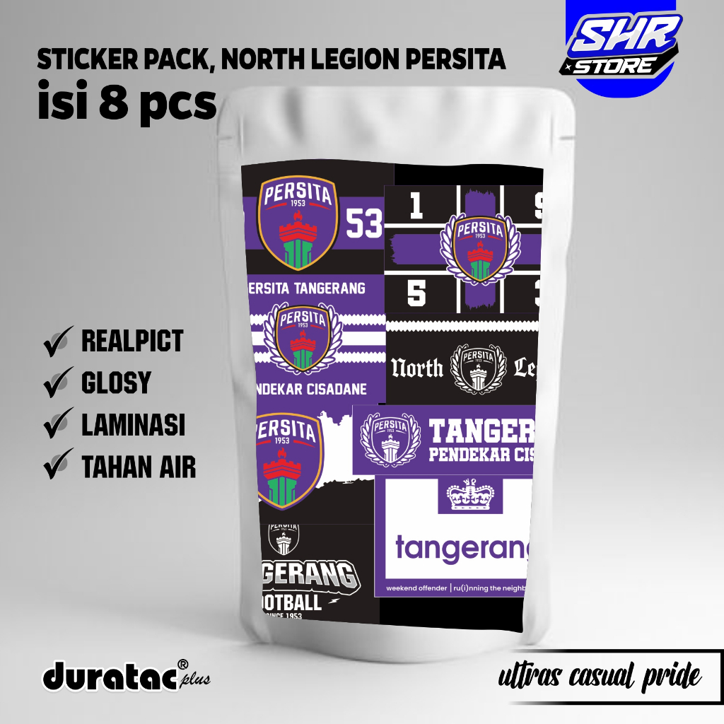 

(COD) STIKER MURAH STIKER PACK 8 PCS PERSITA NORTHLEGION (PAKET STIKER 8 PCS PERSITA NORTHLEGION) - STIKER AESTHETIC LAPTOP, AKSESORIS HP,MOTIF,HELM.