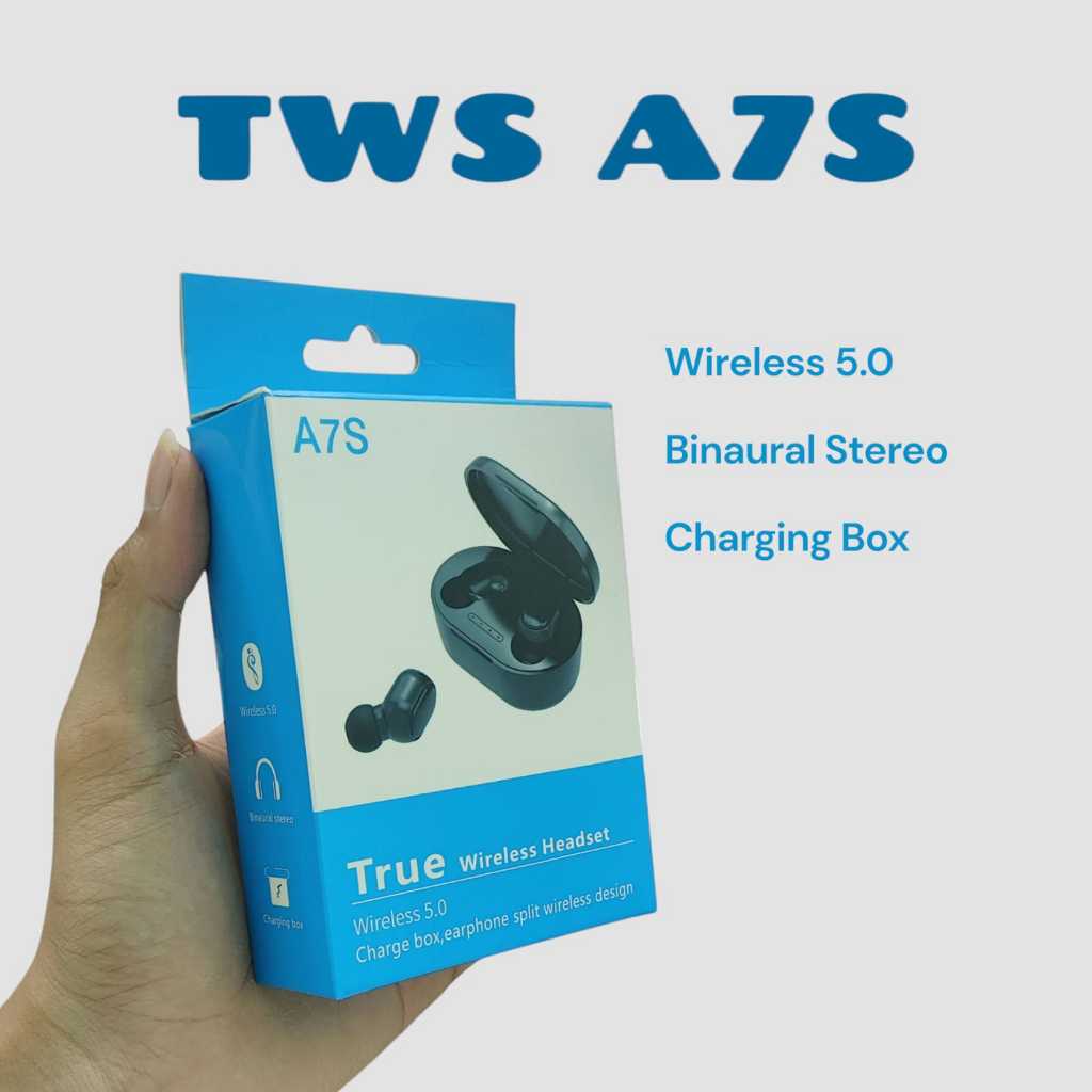 Earphone Bluetooth TWS A7S Split Wireless Design Stereo Headset
