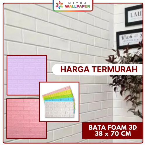 Wallpaper Foam Warna Warni Wallpaper Dinding Tebal Wallpaper Dinding Praktis