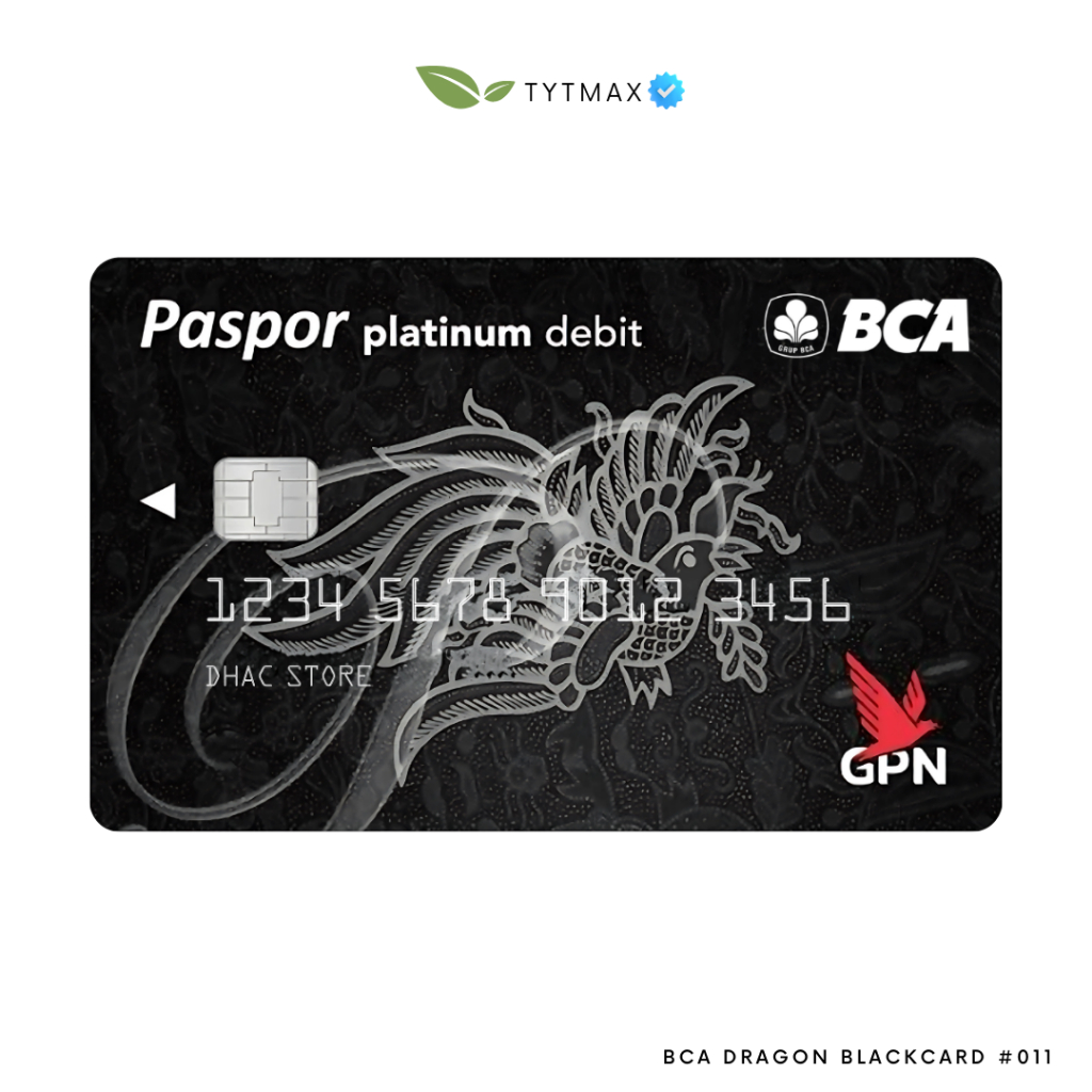 

BCA dragon blackcard #011 / Dummy CreditCard / Fake Premium ID Card