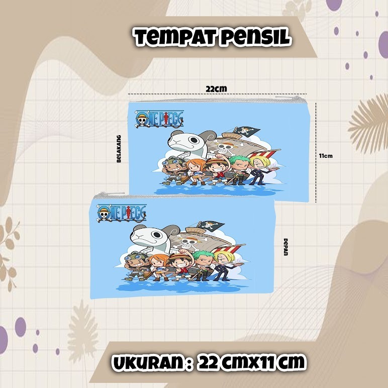 

Tempat Pensil karakter ONE PIECE Case Dompet Wadah Kostak Kotak