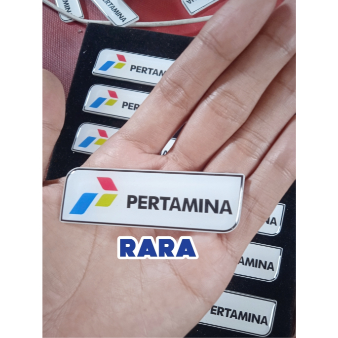 Pin PERTAMINA Akrilik, pin akrilik custom, pin kerah, pin jas