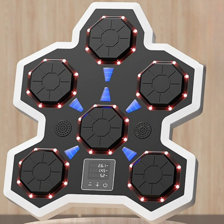 LIN-NINI boxing musik Latihan Tinju Lampu LED Pukul, Ikuti Irama dan Asah Teknikmu