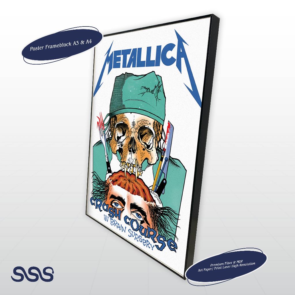 POSTER METALLICA / AESTHETIC POSTER / POSTER FRAMEBLOCK
